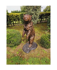 A Very Fine Bronze Animalier Garden Sculpture of a Bear