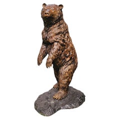 A Very Fine Bronze Animalier Garden Sculpture of a Bear