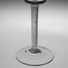 Very Fine Bucket Bowl Multi Spiral Air Twist Wine Glass, circa 1760