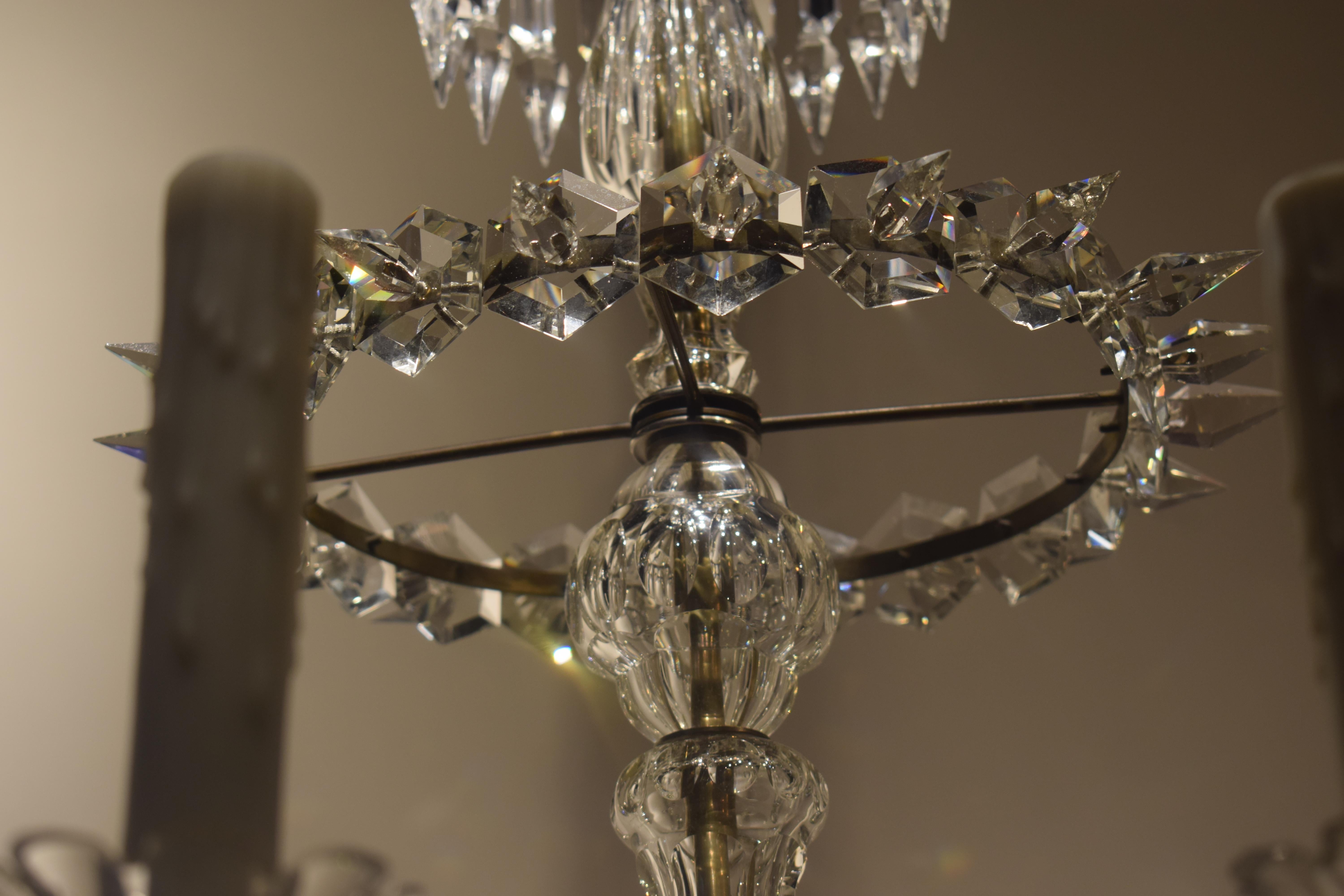 Mid-19th Century A Very Fine Crystal 10 Light Chandelier by Baccarat For Sale