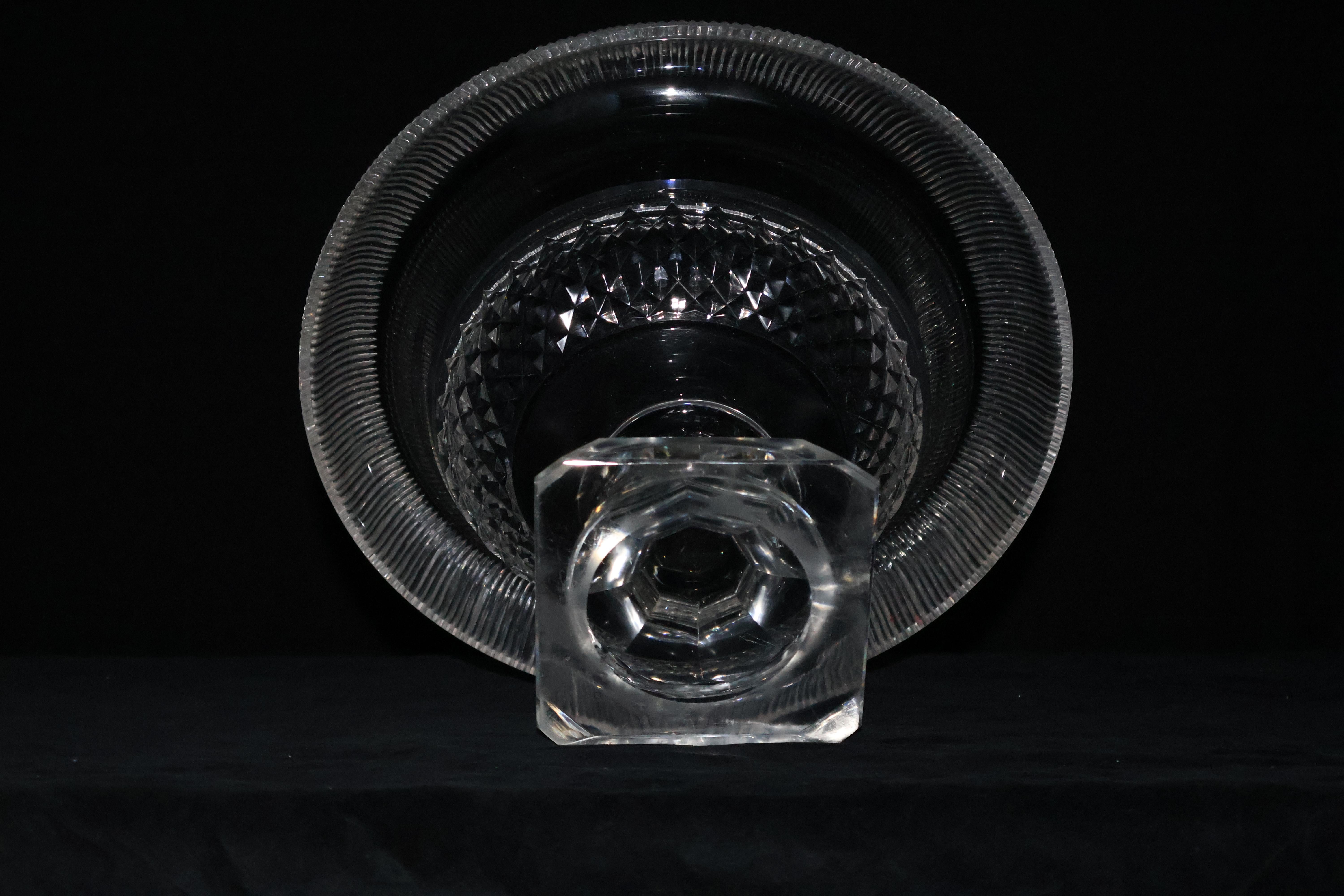 Early 20th Century A Very Fine Cut Crystal Centerpiece  For Sale