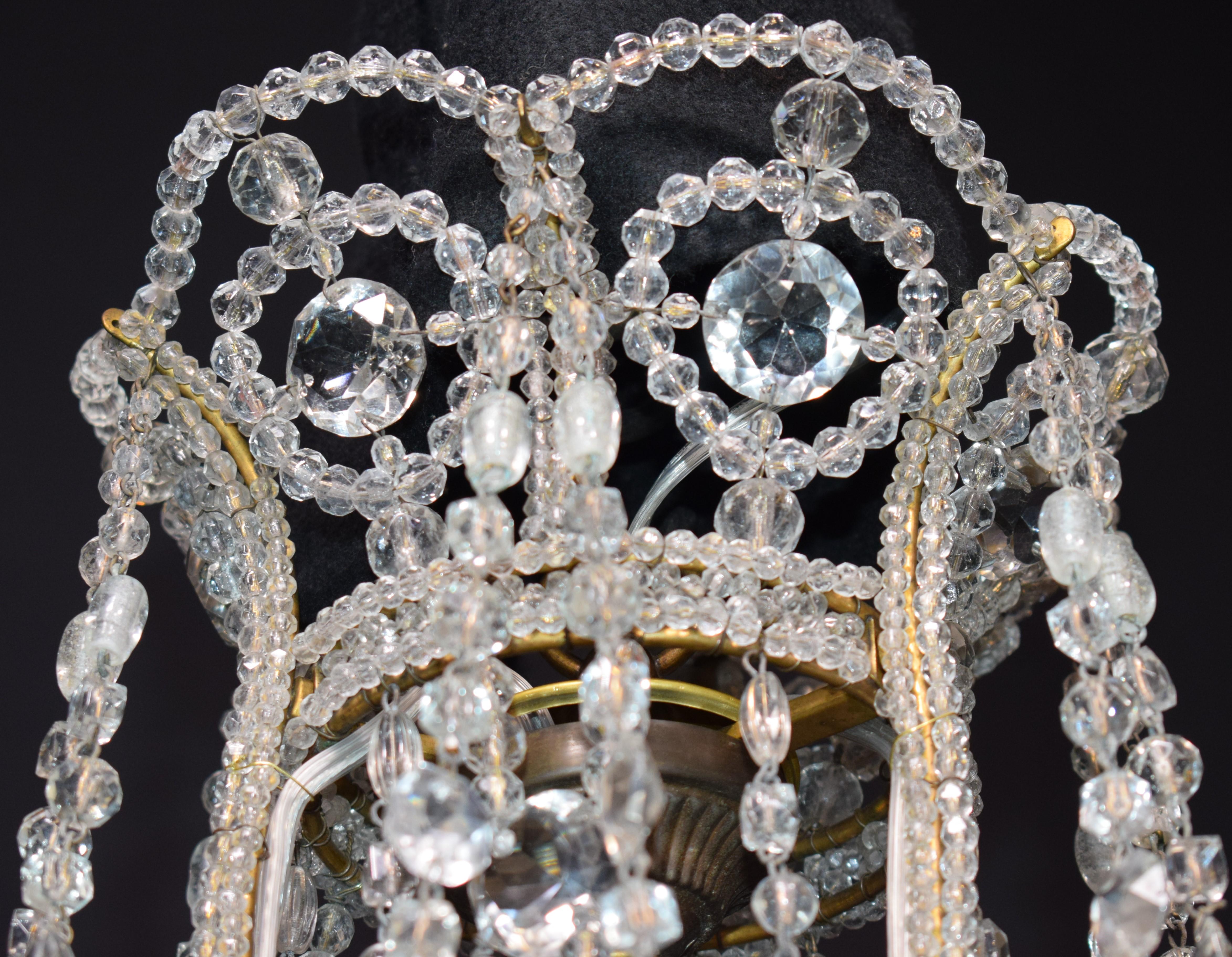 Crystal Very Fine & Decorative Baltic Chandelier For Sale