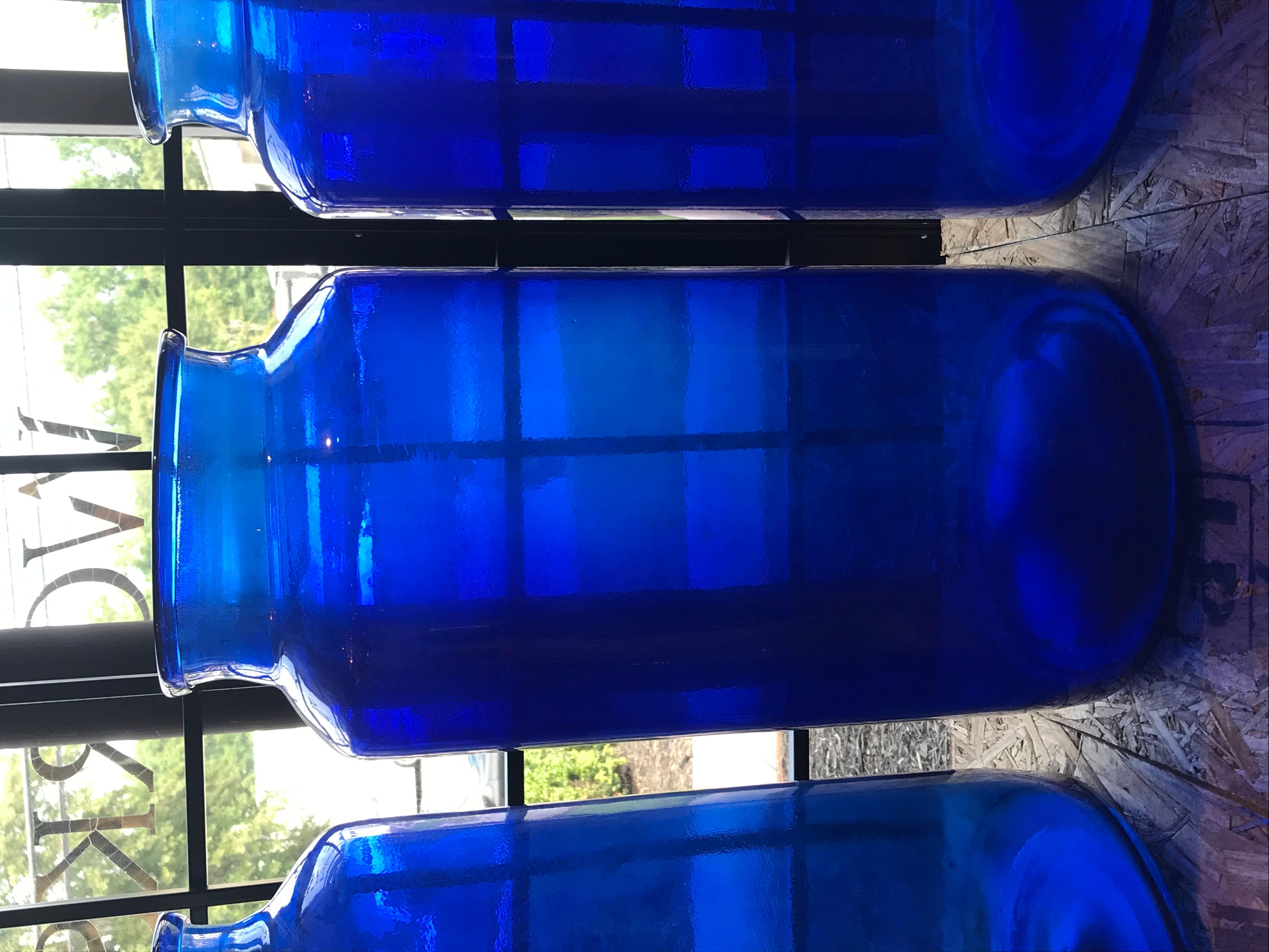 Very Fine & Decorative Blue Glass Jar 2