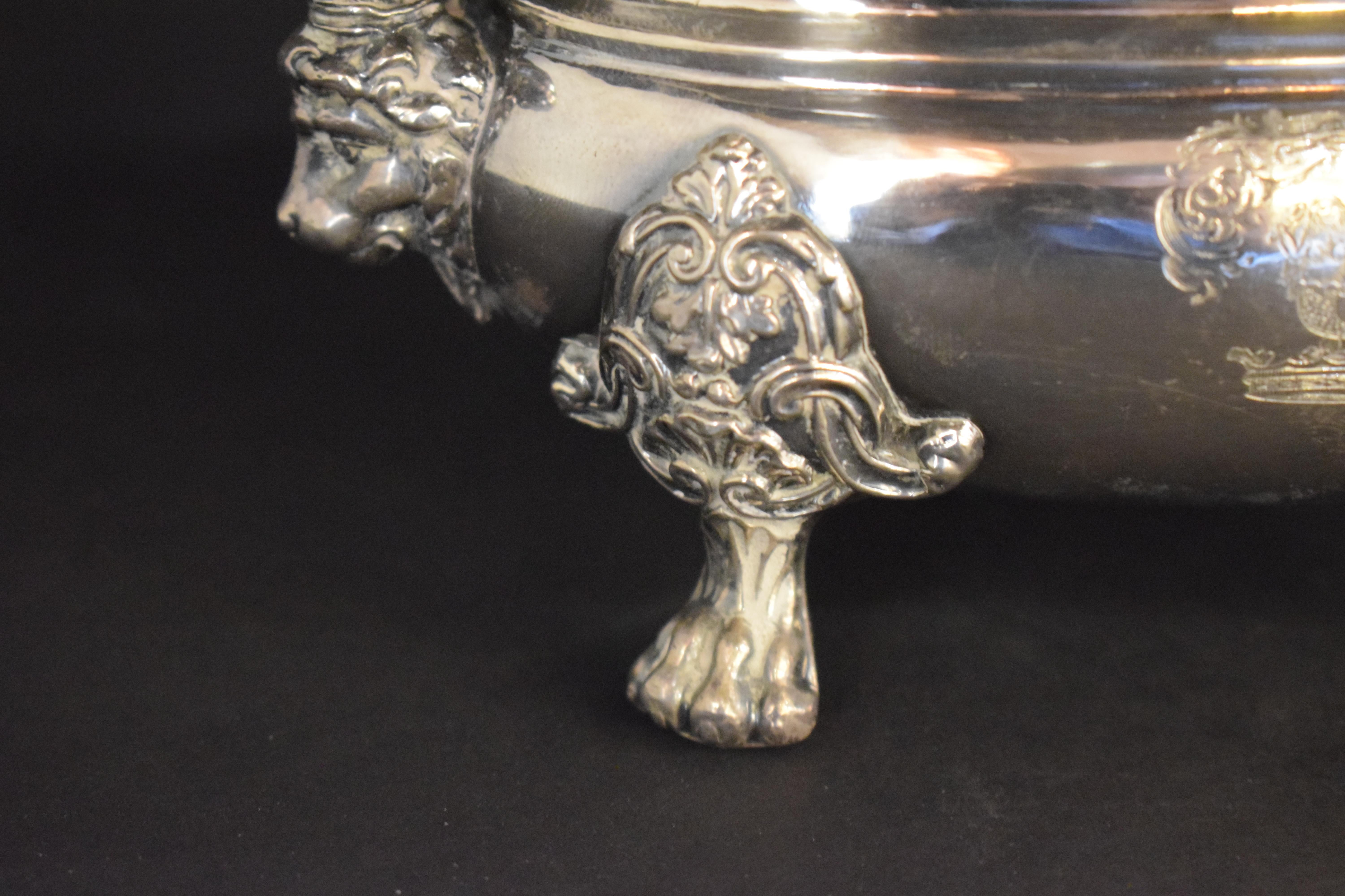 Very Fine & Decorative Silver Plate Covered Sauce Dish For Sale 3