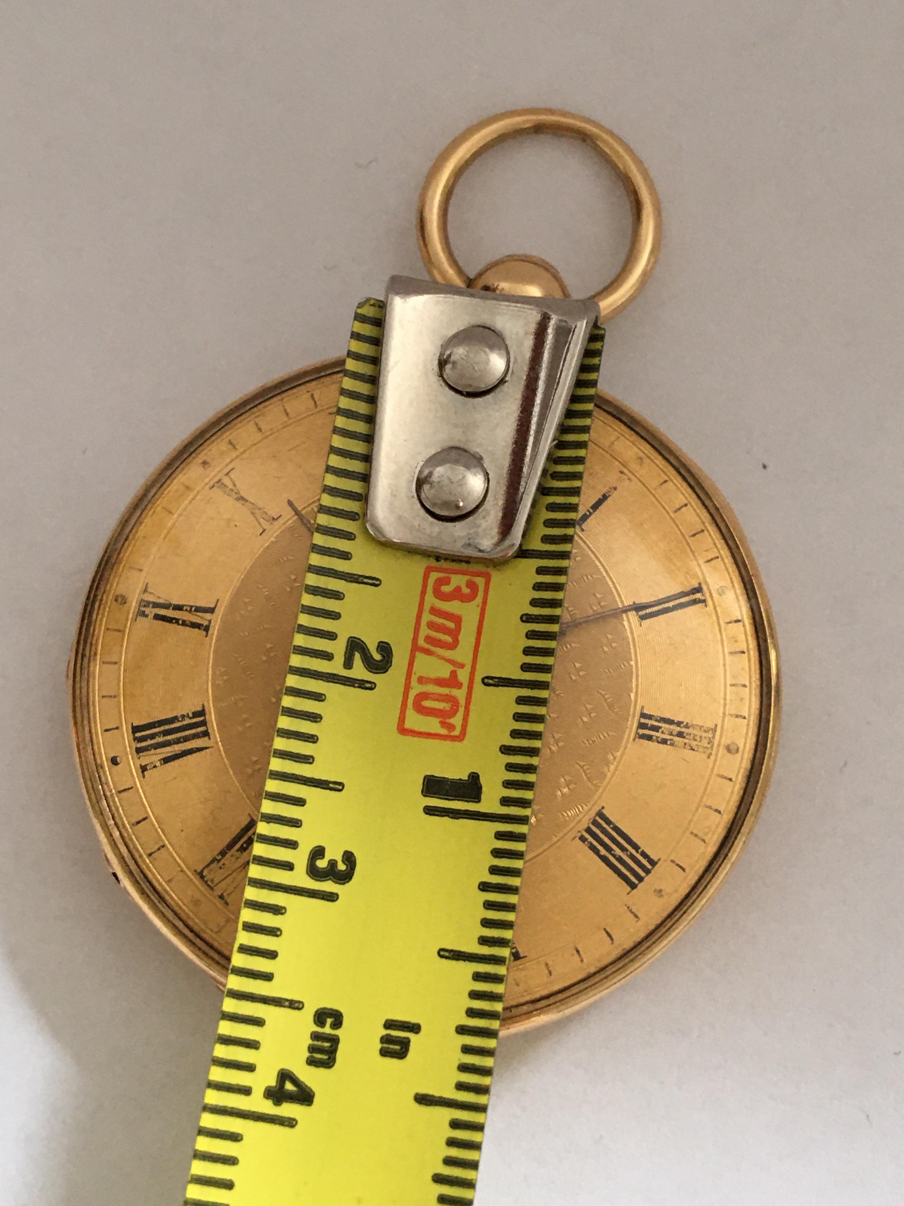 Very Fine Early 18K Gold Key-Wind D. Mottu & Fils A Geneve Small Pocket Watch 2