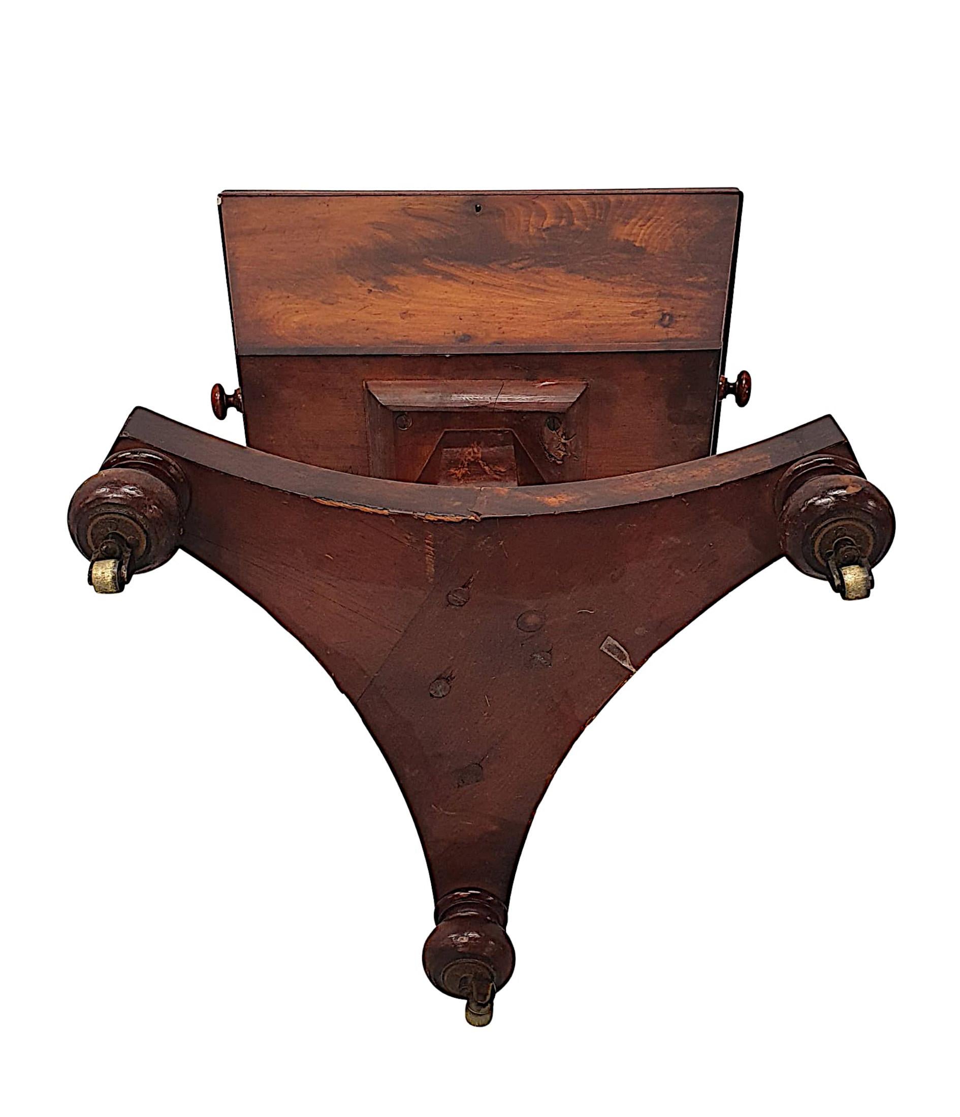 Very Fine Early 19th Century Flame Mahogany Cellerette For Sale 2