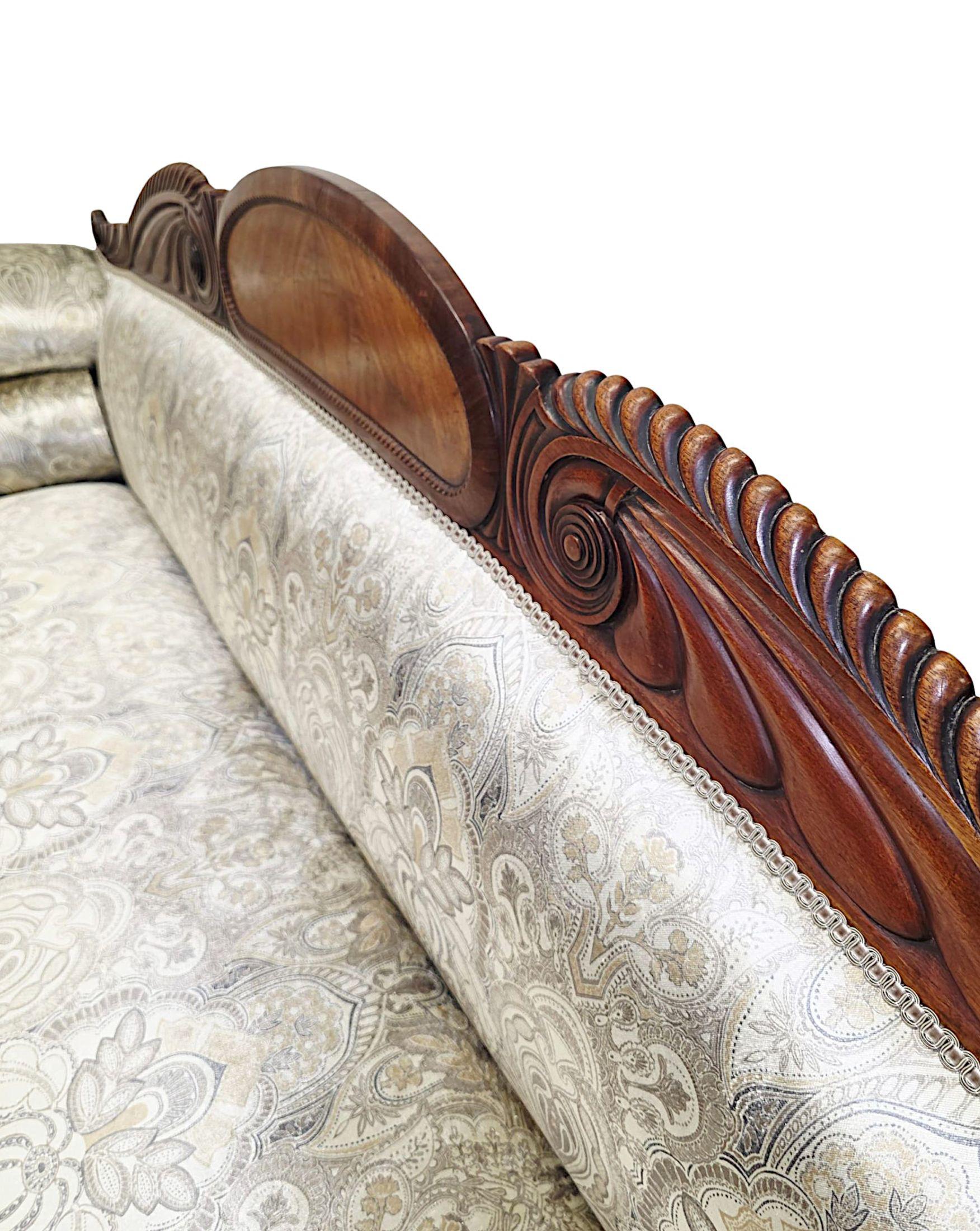 A Very Fine Early 19th Century Irish William IV Double Ended Sofa For Sale 2