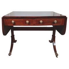 Very Fine Early 19th Century Regency Inlaid Sofa Table