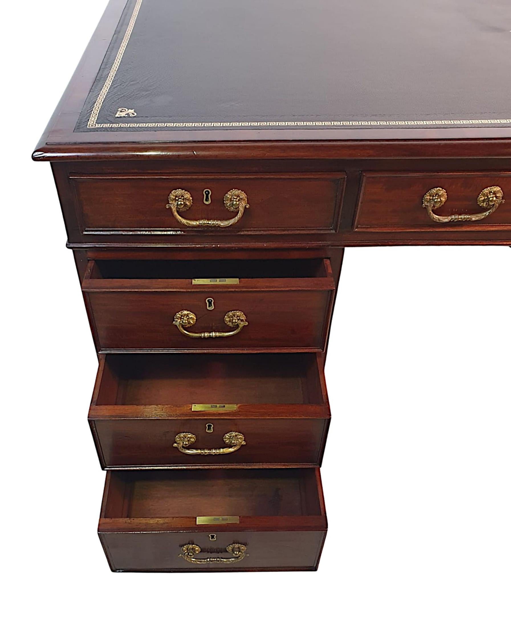 Very Fine Early 19th Century Regency Partners Desk 1