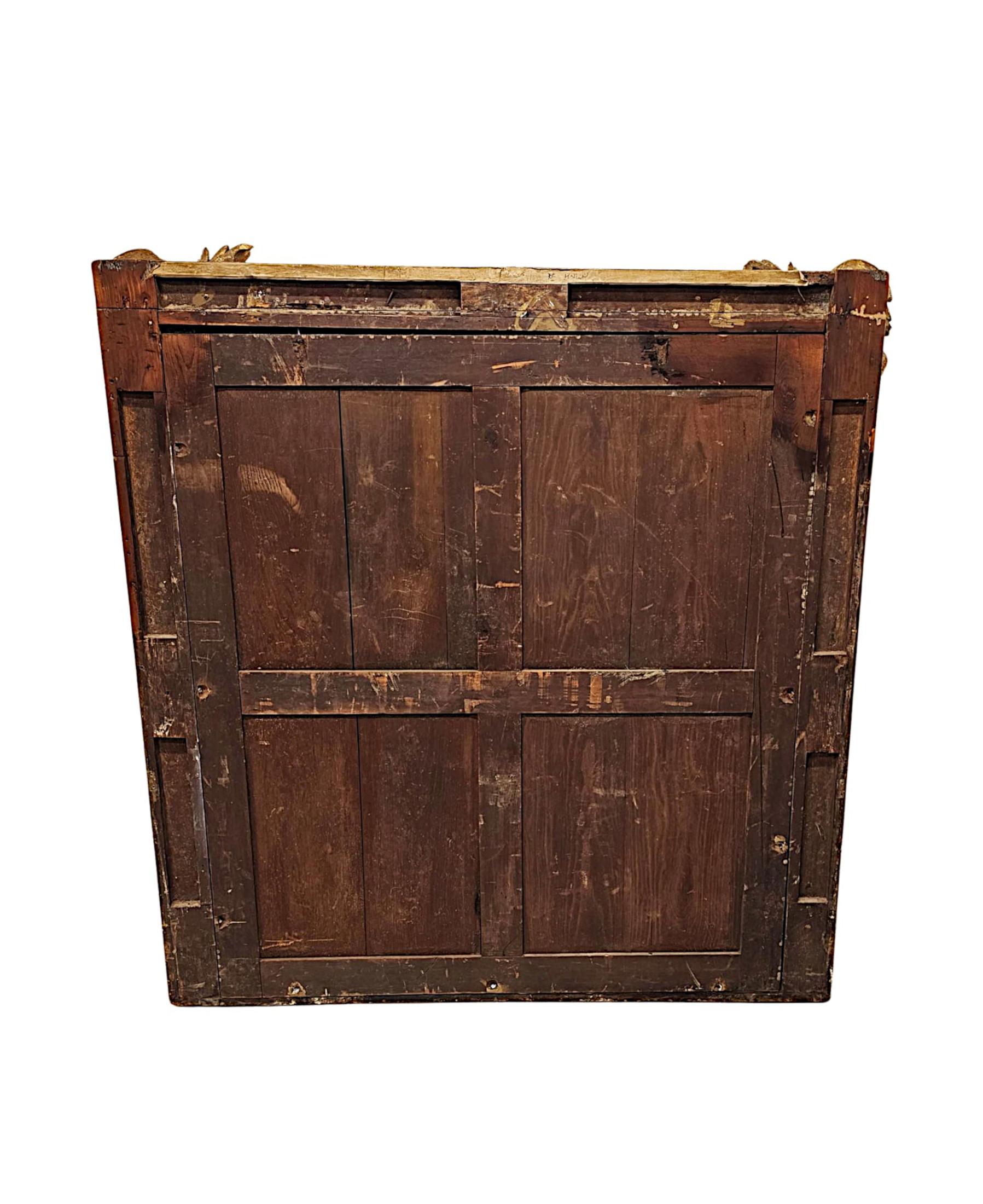 Très beau miroir à trumeau en bois doré du début du XIXe siècle de William IV en vente 2