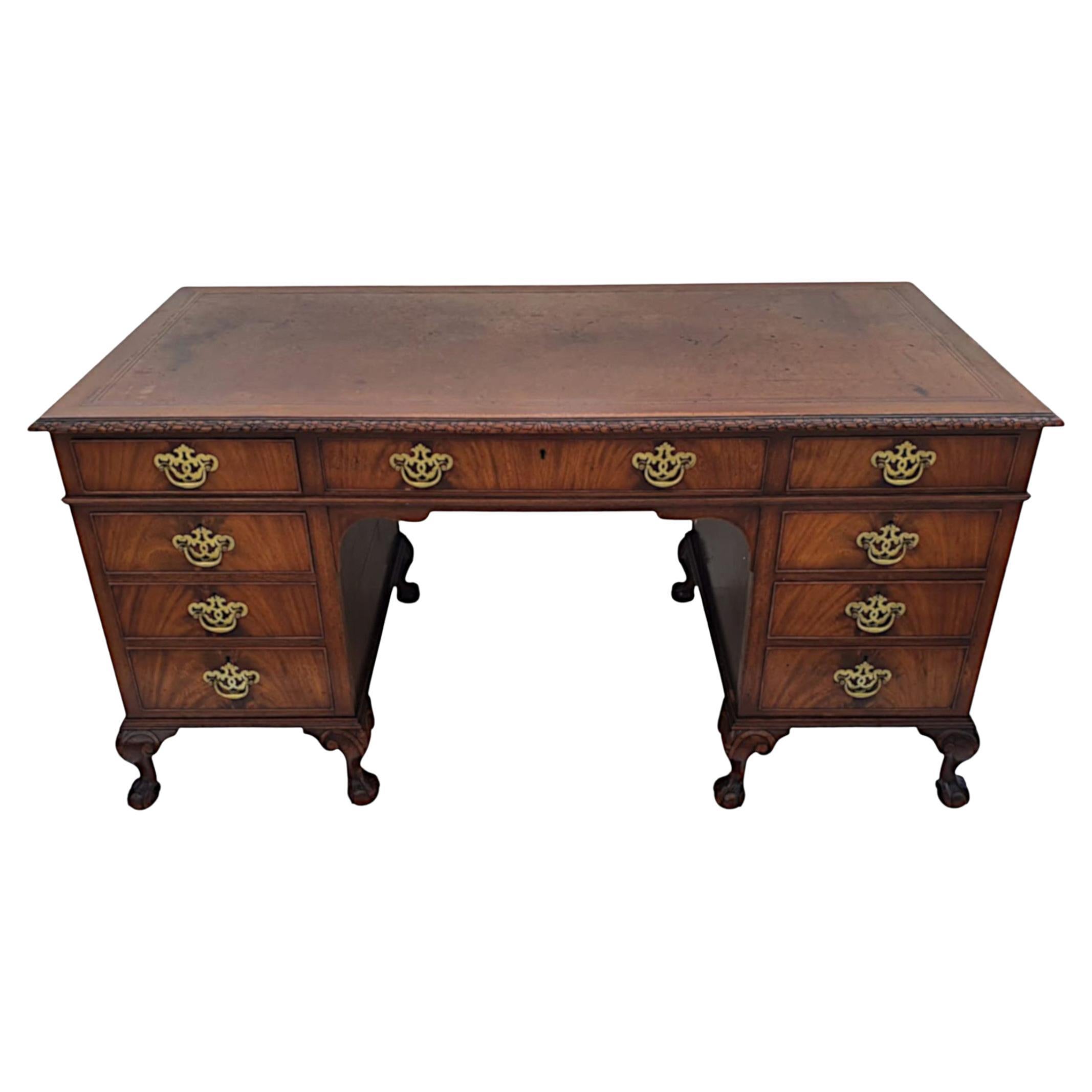 Very Fine Early 20th Century Desk Labelled Waring and Gillow For Sale