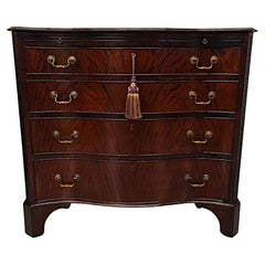 A Very Fine Early 20th Century Serpentine Chest of Drawers