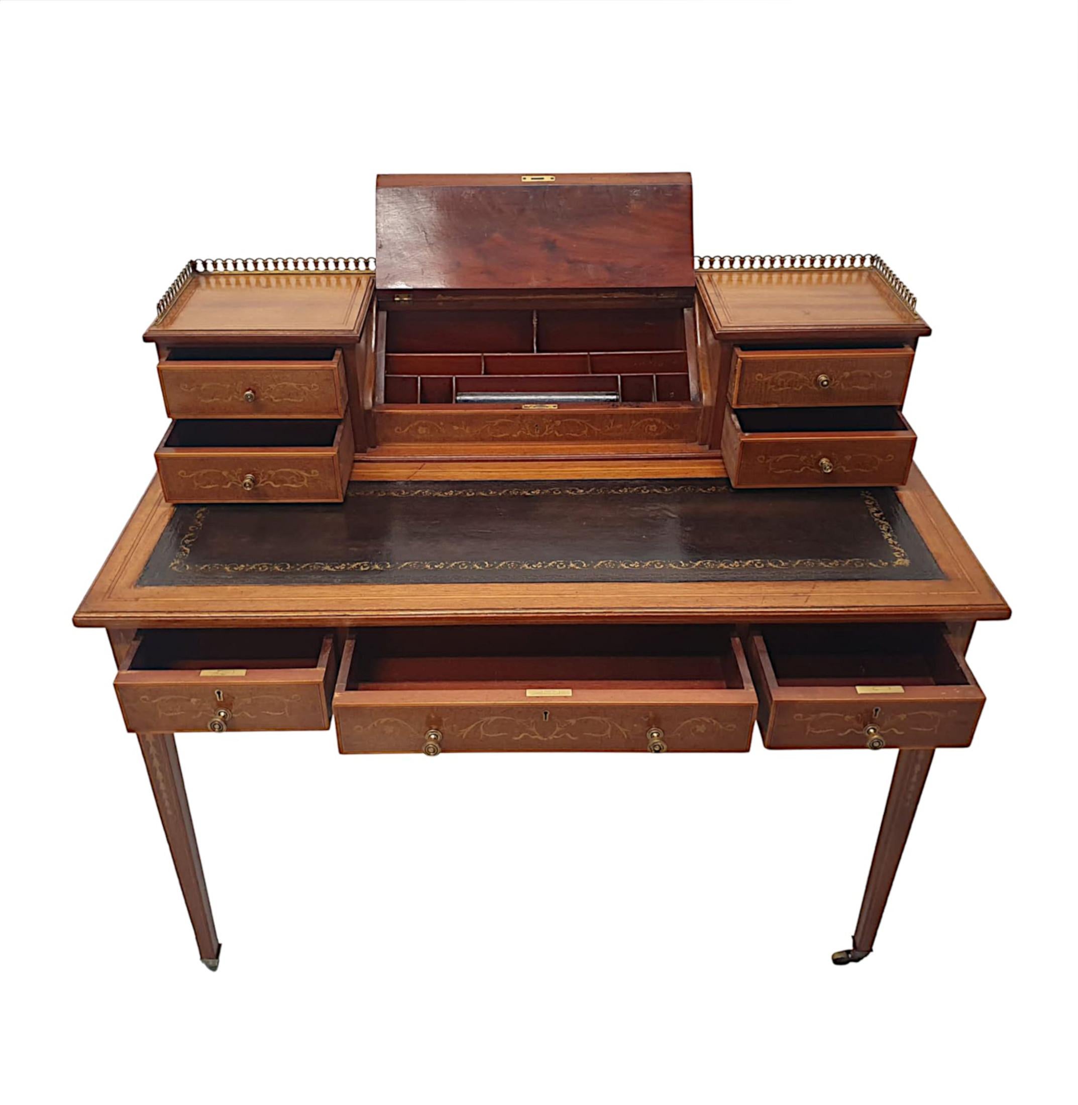 20th Century Very Fine Edwardian Desk Attributed to Edward and Roberts For Sale