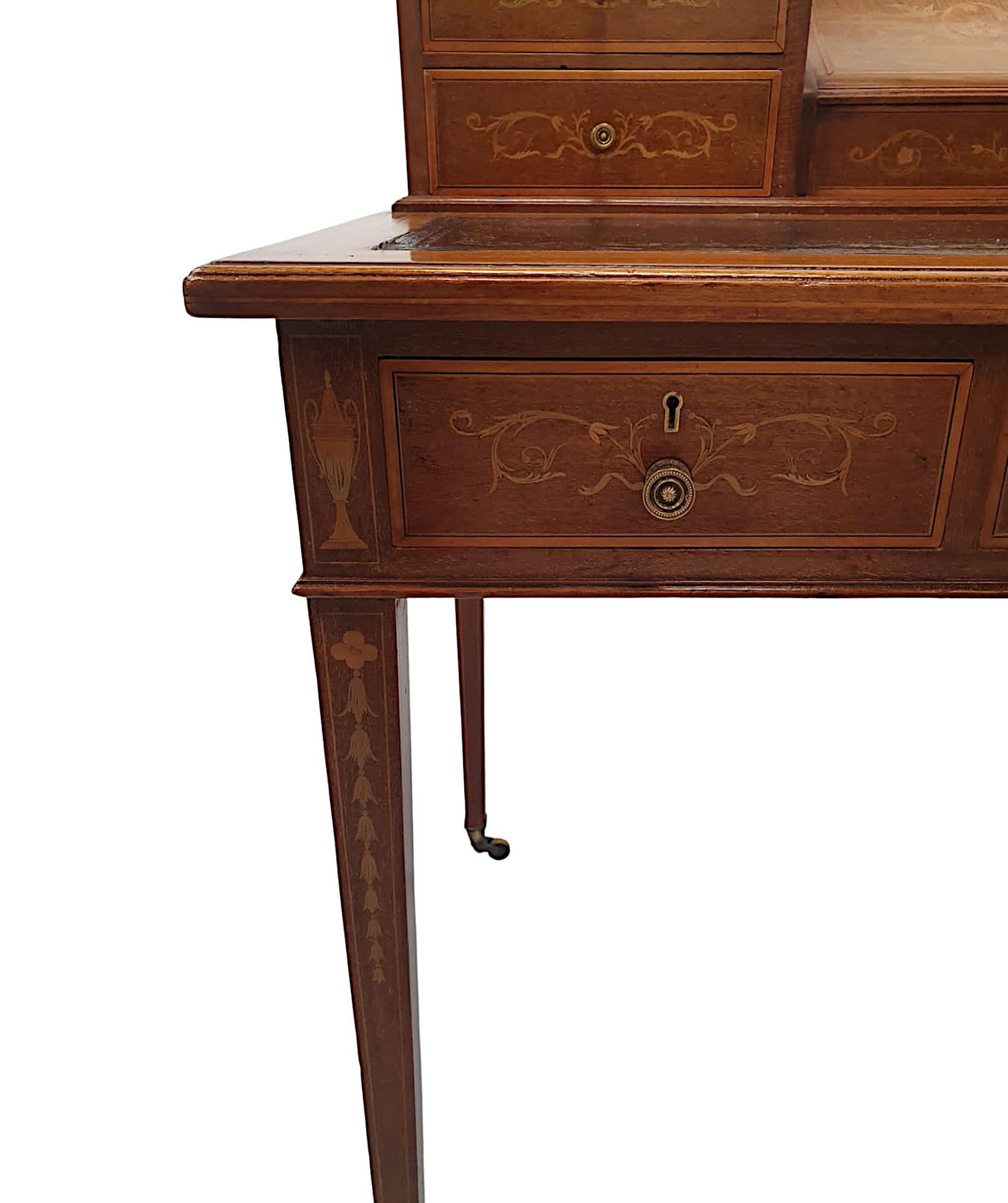 Very Fine Edwardian Desk Attributed to Edward and Roberts For Sale 1