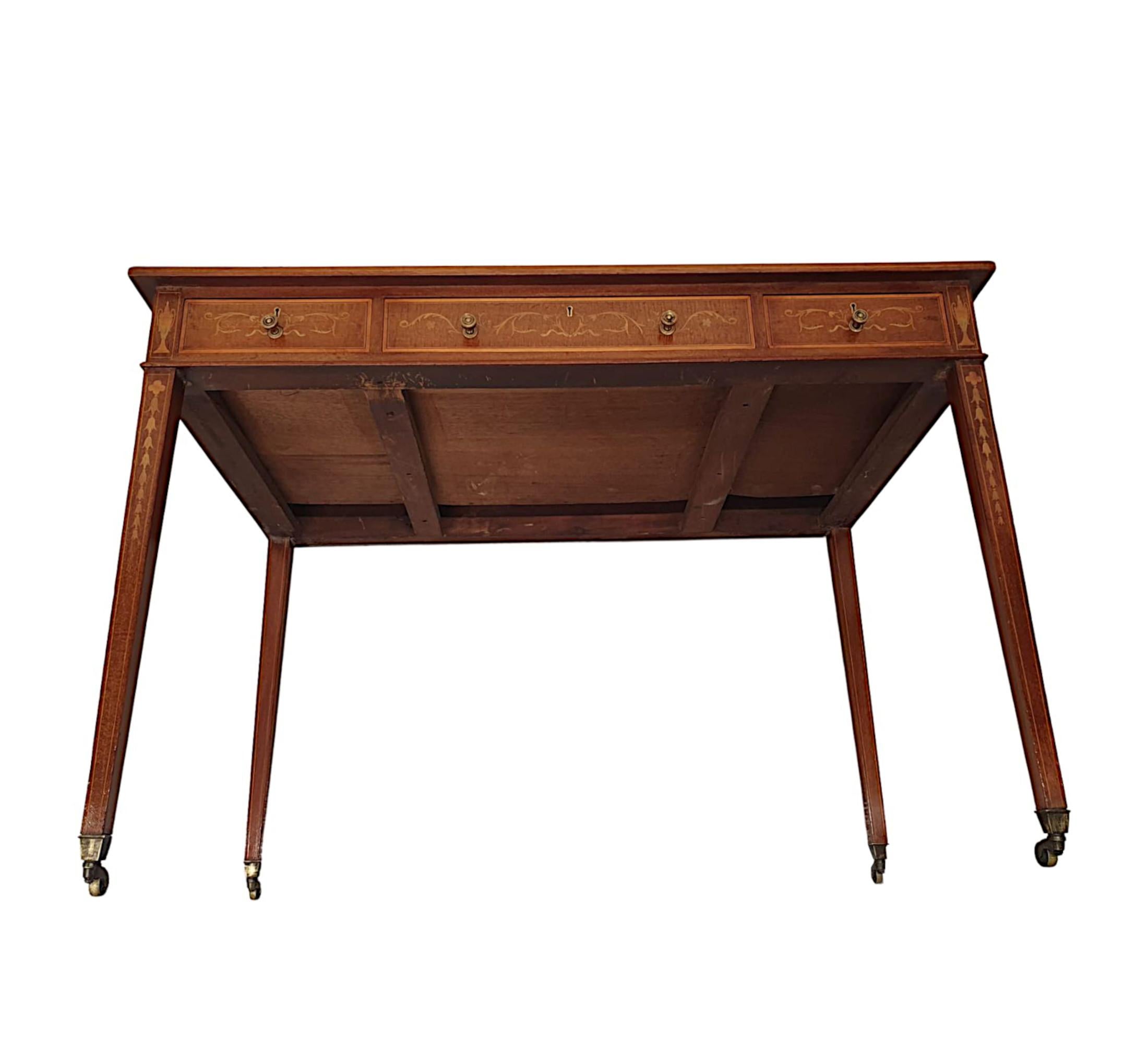 Very Fine Edwardian Desk Attributed to Edward and Roberts For Sale 3