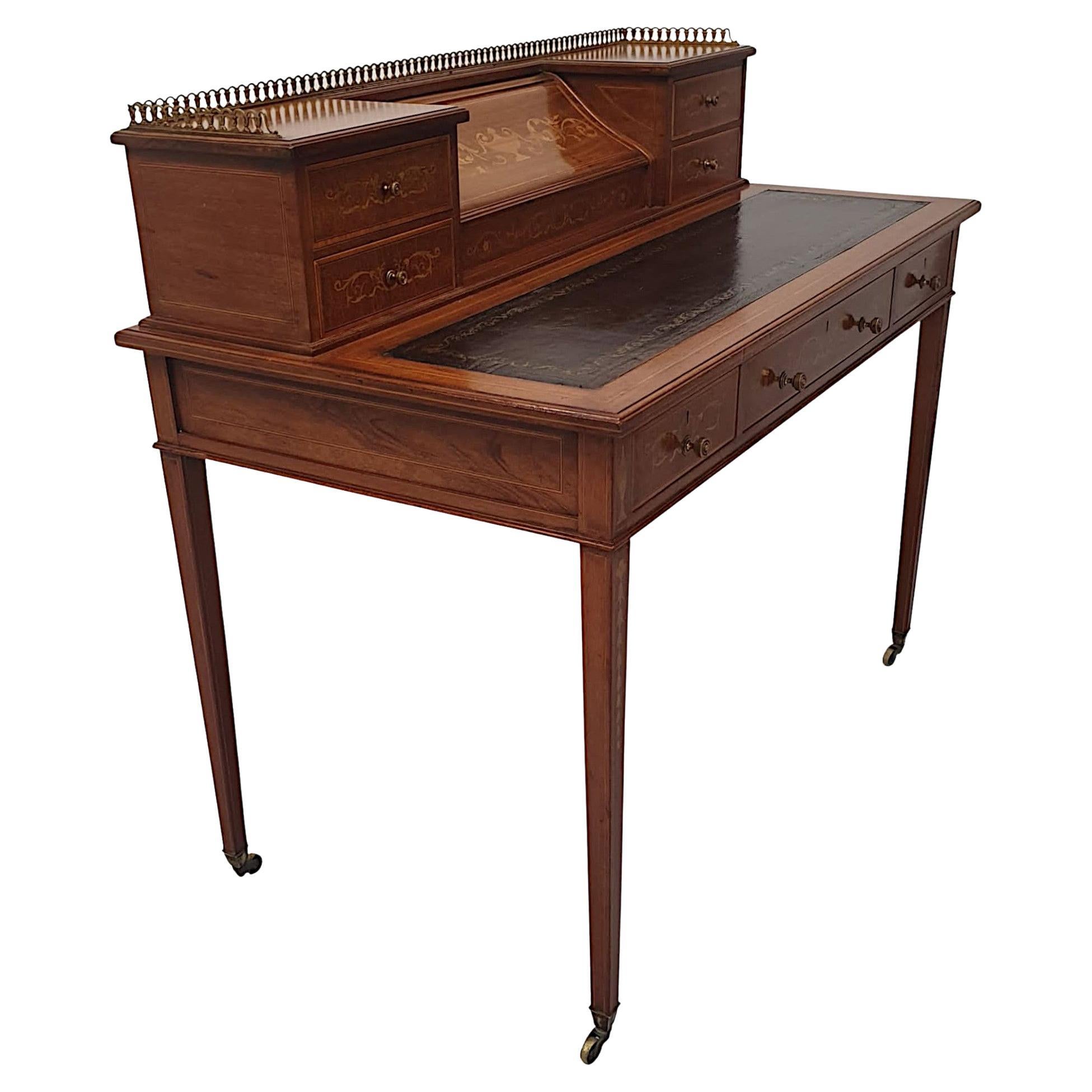 Very Fine Edwardian Desk Attributed to Edward and Roberts For Sale