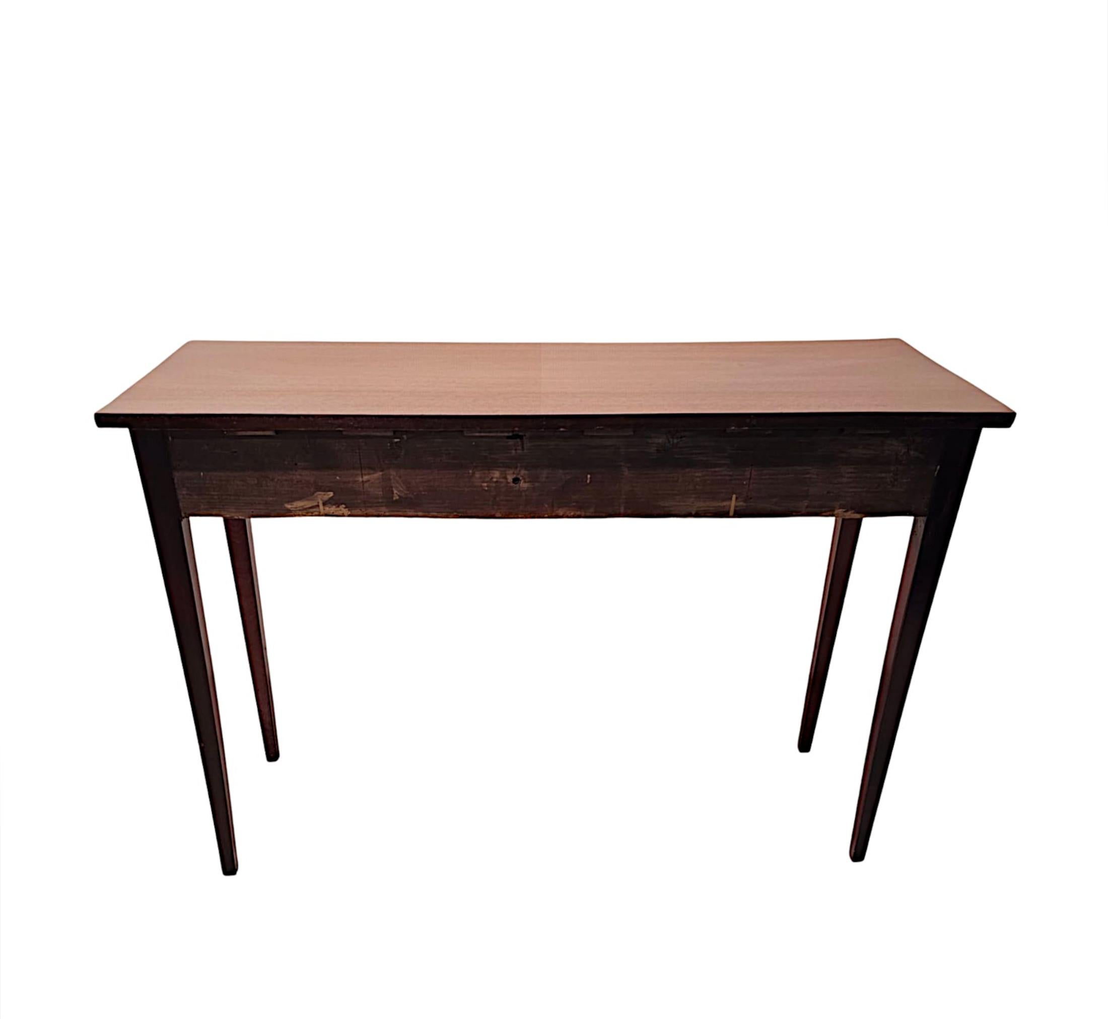 Brass A Very Fine Edwardian Inlaid Console Table For Sale