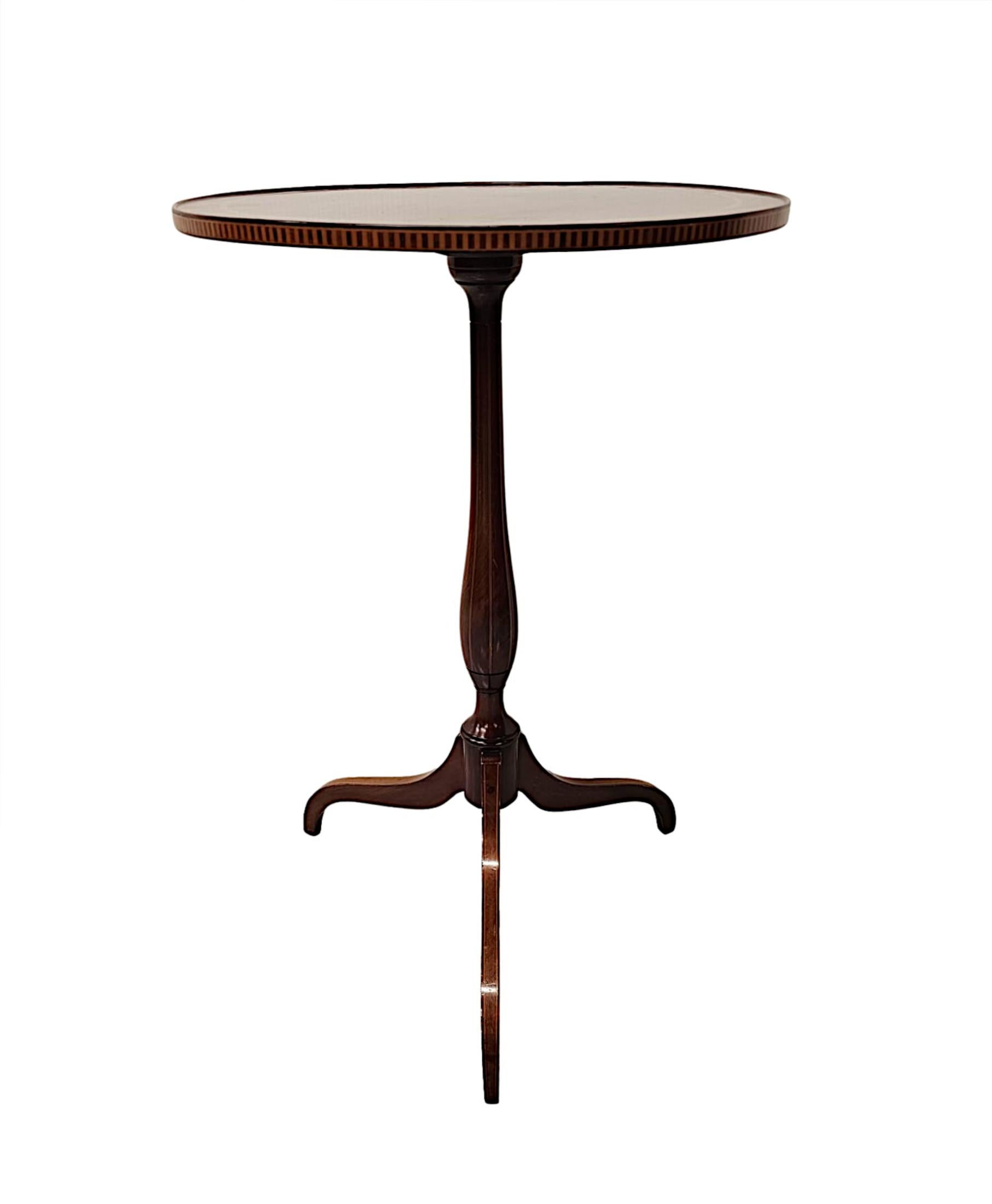 English A Very Fine Edwardian Inlaid Mahogany Wine Table  For Sale