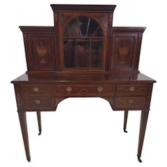 Very Fine Edwardian Marquetry Inlaid Table or Cabinet