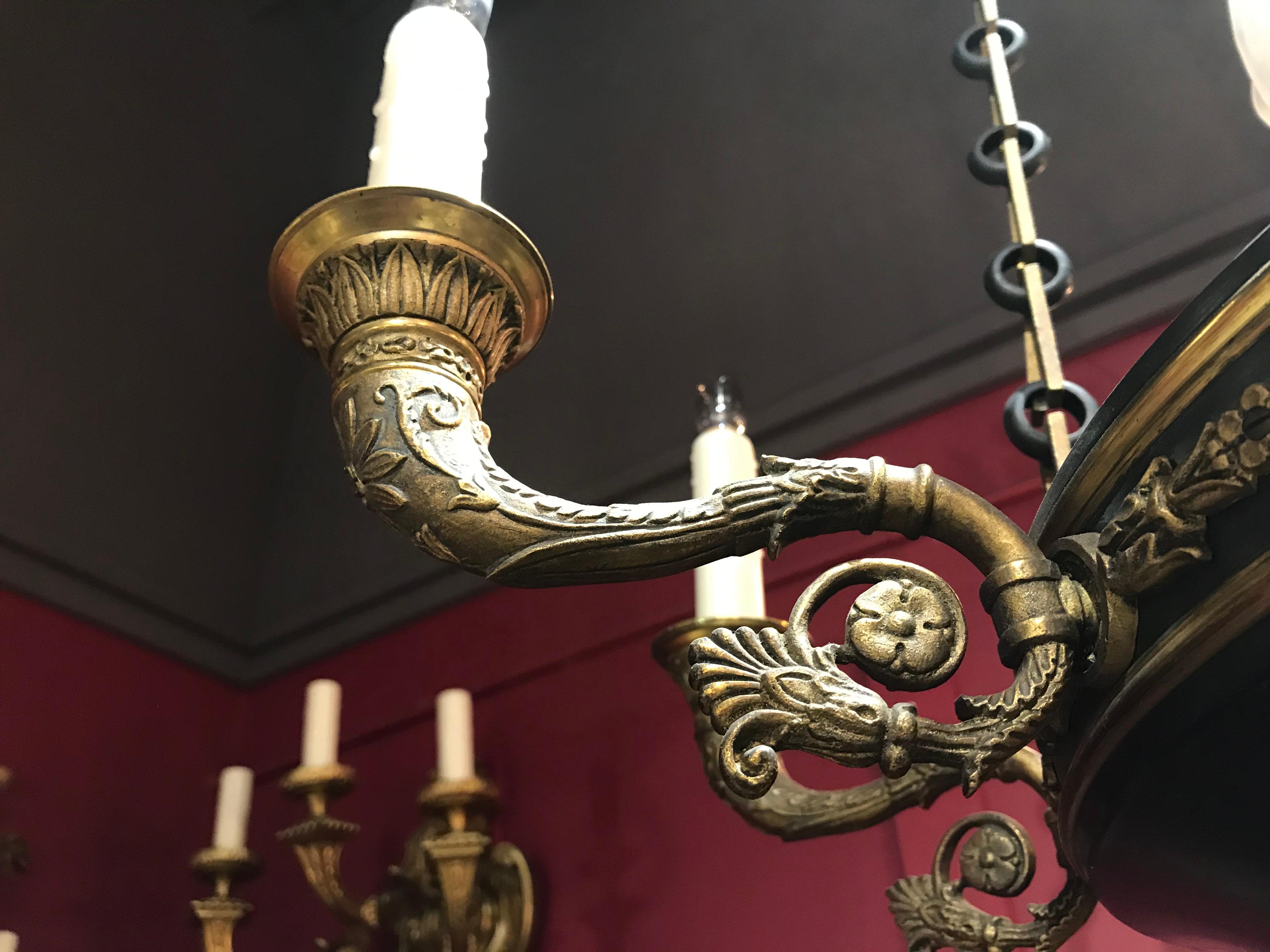 Early 20th Century Very Fine Empire Style Chandelier