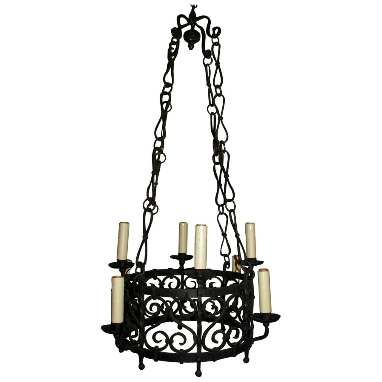 Very Fine French Provincial Chandelier, France, circa 1900 For Sale