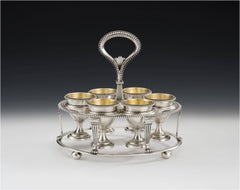 Very Fine George III Egg Cruet Made in London in 1809 by Richard Cooke