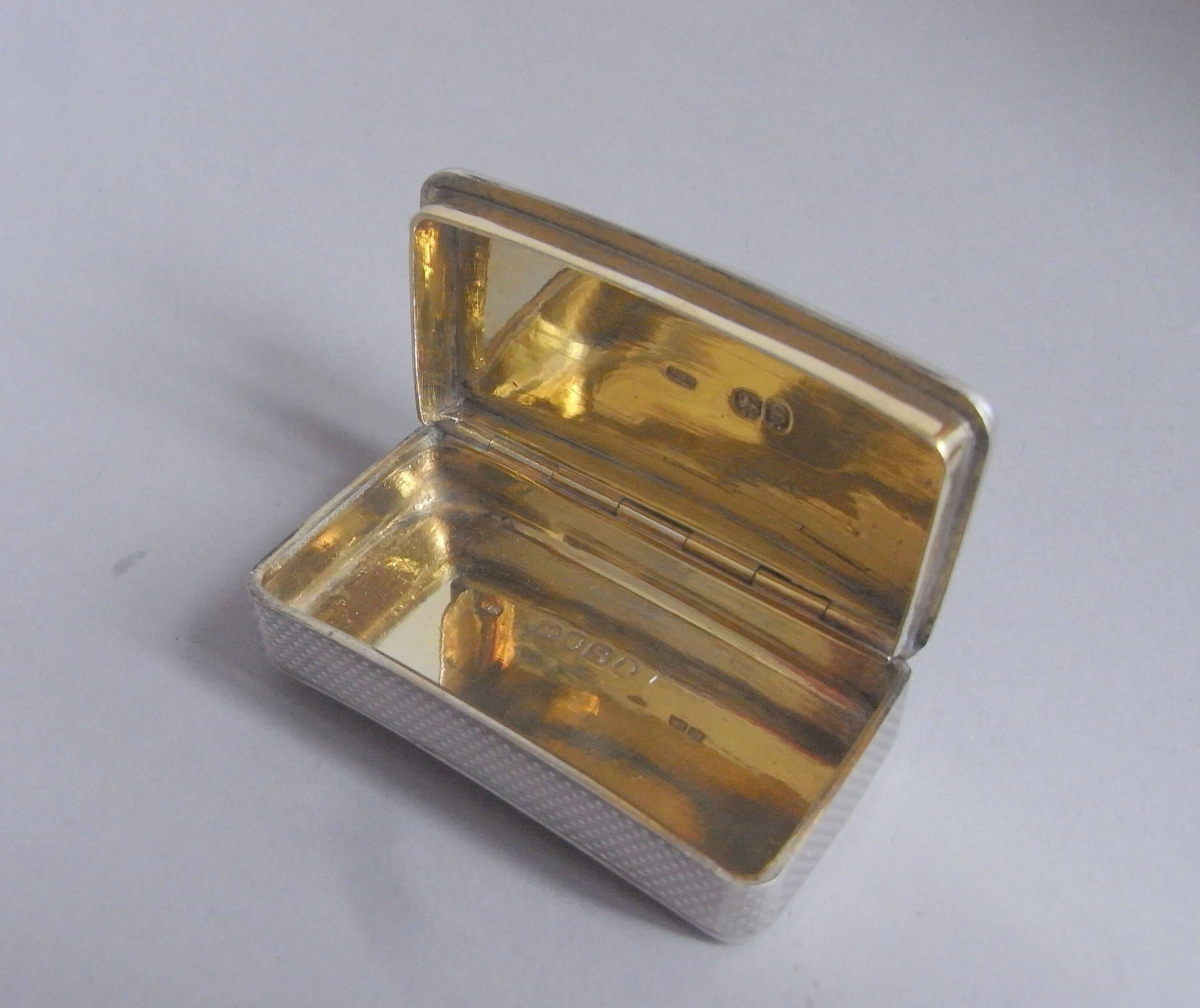 English Very Fine George III Pocket Snuff Box Made by Alexander James Strachan