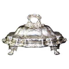 Antique A Very Fine George V Period Silver Plated Entrée Dish, England Circa 1912