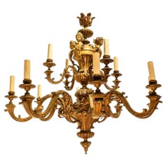 A Very Fine Gilt Bronze Chandelier