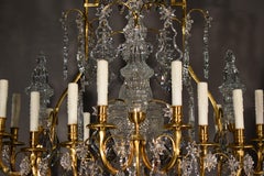 Very Fine Gilt Bronze & Crystal Chandelier by Baccarat