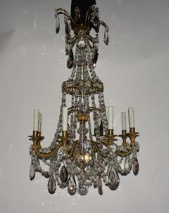 Very Fine Gilt Bronze & Crystal Napoleon III Style Chandelier