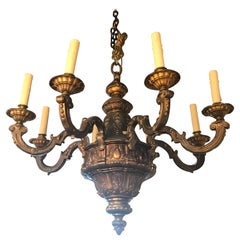 Very Fine Gilt Bronze Regence Style Chandelier