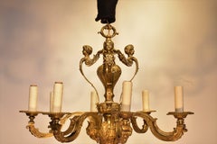 Ein sehr feiner vergoldeter Bronze-Kronleuchter im Regency-Stil