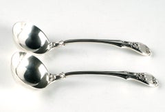 A Very Fine Pair of 19th Century Sterling Silver Sauce Ladles, Hallmarked 1840
