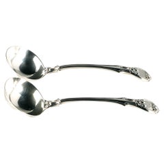 A Very Fine Pair of 19th Century Sterling Silver Sauce Ladles, Hallmarked 1840