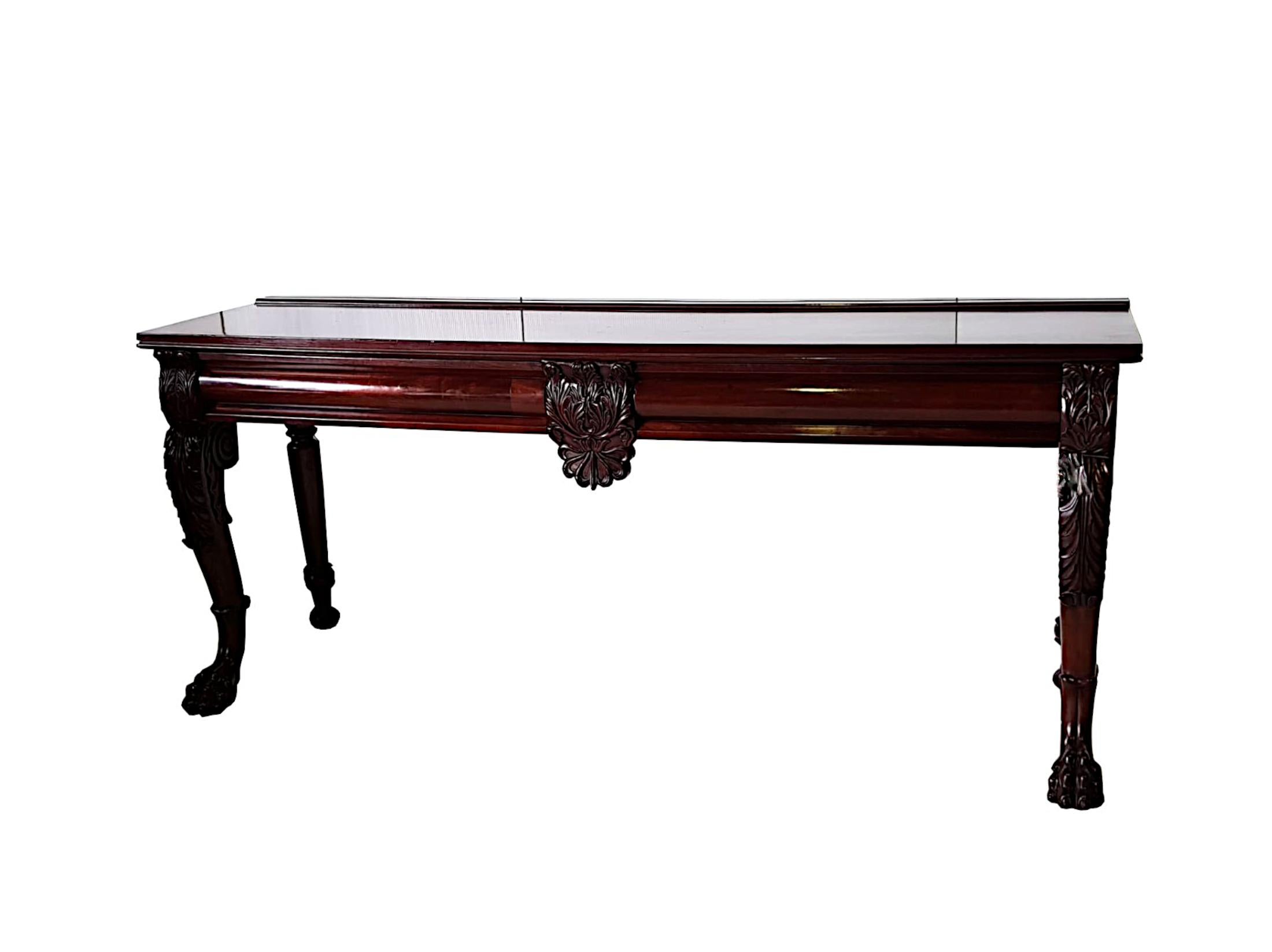A Very Fine Irish 19th Century Console or Serving Table In Good Condition For Sale In Dublin, IE
