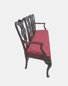 Very Fine Irish 19th Century Mahogany Hall Settee