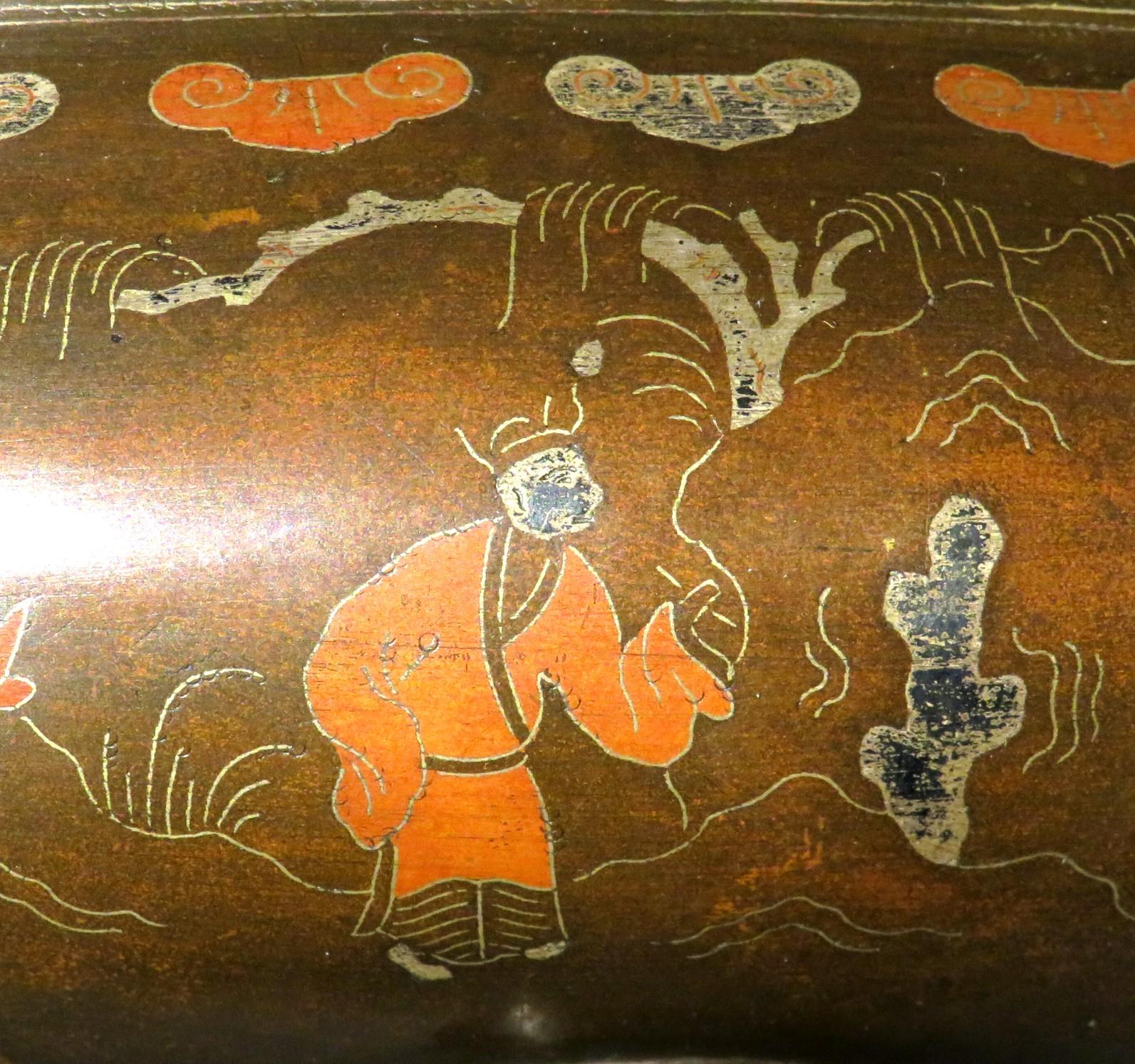 A Very Fine Japanese Mixed Metal Bronze Censer on Stand, Taisho Period For Sale 1