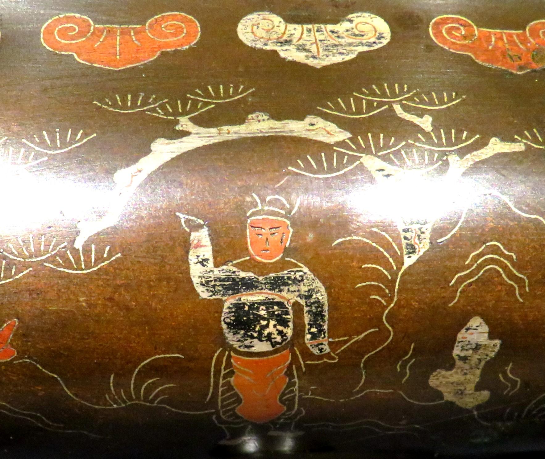 A Very Fine Japanese Mixed Metal Bronze Censer on Stand, Taisho Period For Sale 3