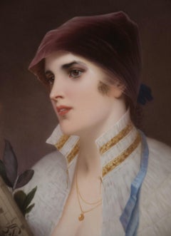 Very Fine KPM Porcelain Plaque of a Young Woman, circa 1890