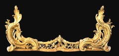 A Very Fine Louis XV Style Gilt Bronze Extending Fire Fender, France Circa 1890