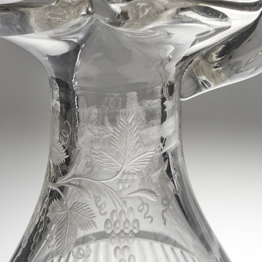 A Very Fine Magnum Glass Claret Jug, c1850 For Sale 5