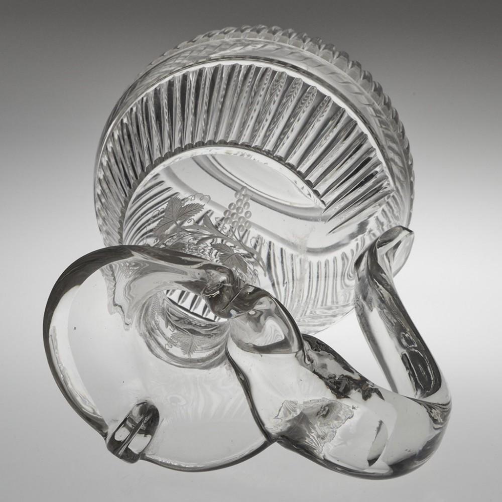 Verre Très belle cruche à claret en verre Magnum, vers 1850 en vente