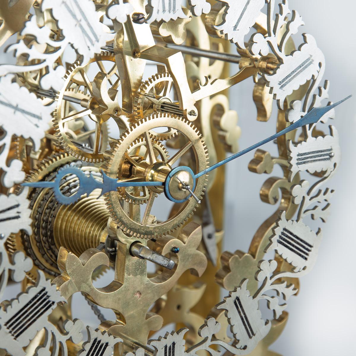 A very fine mid Victorian skeleton clock by Johnston of London For Sale 2