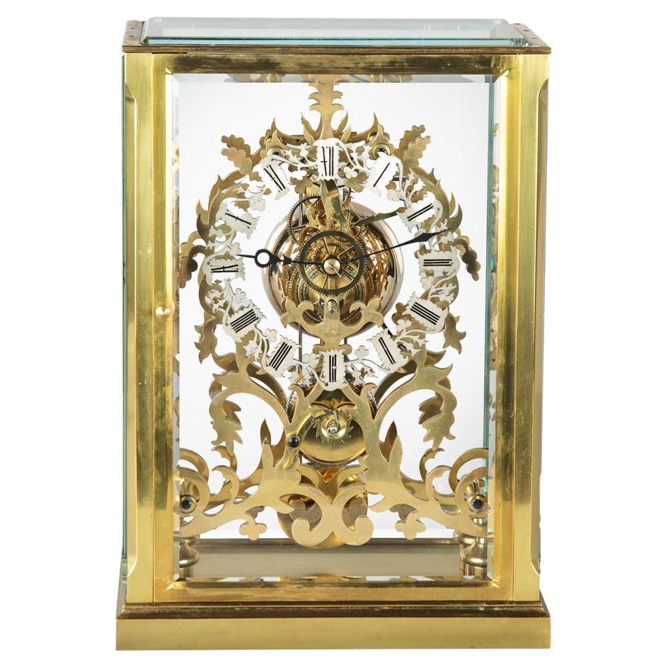 Reloj esqueleto muy fino de mediados de la época victoriana de Johnston of London