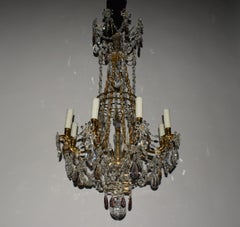 Raffinato lampadario in stile Napoleone III