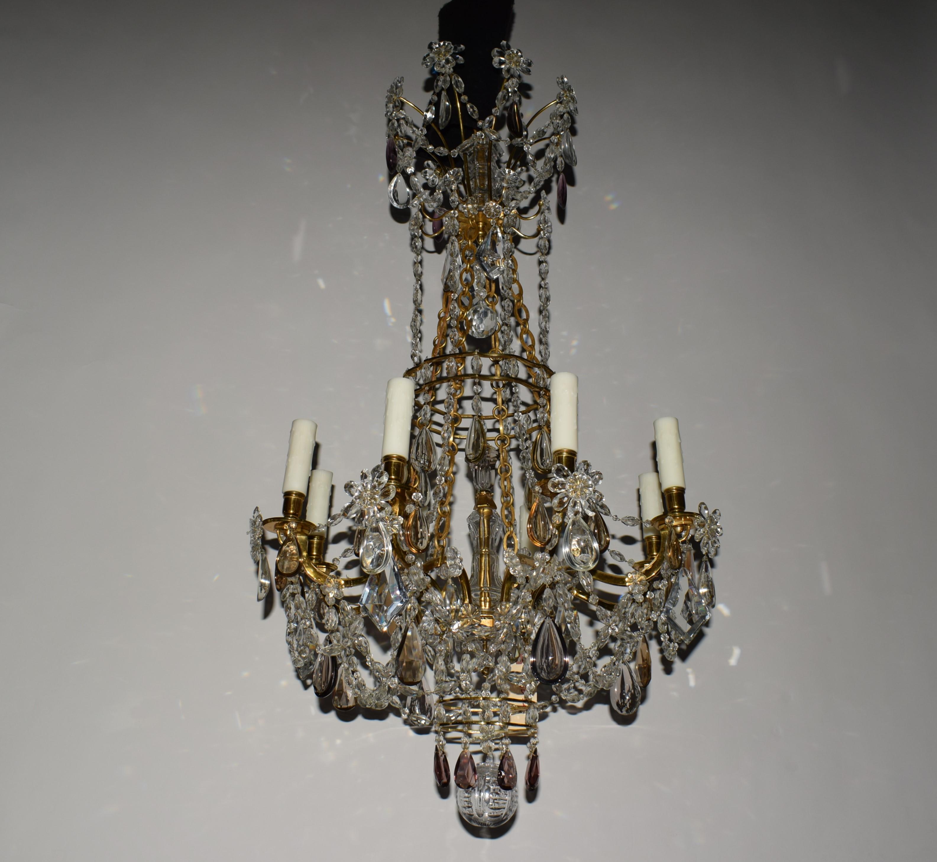 Very Fine Napoleon III Style Chandelier In Good Condition For Sale In Atlanta, GA