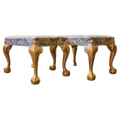 A very fine pair of Early  19th century George 111 period gilt carved benches.