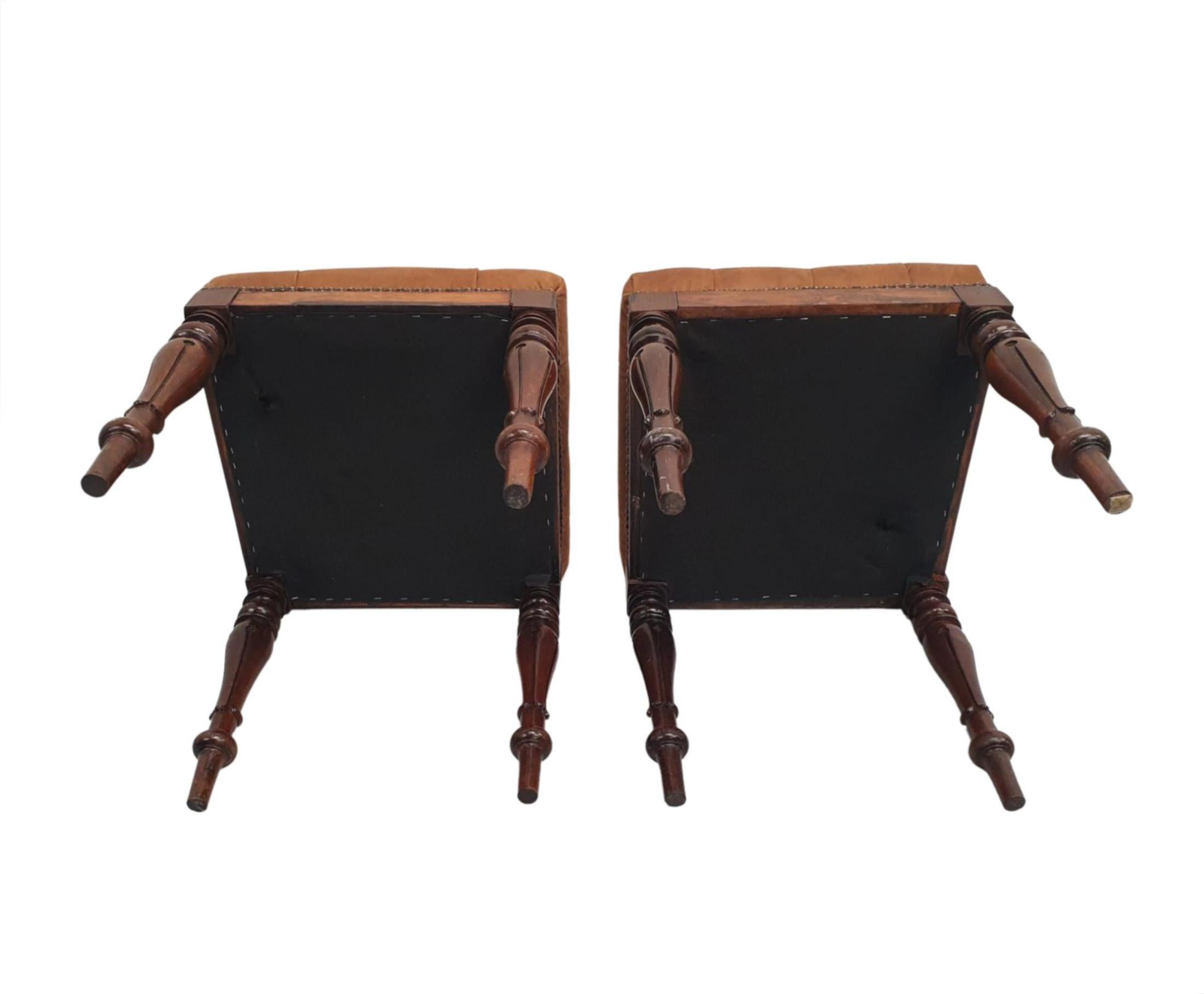 Very Fine Pair of Early 19th Century Stools For Sale 2