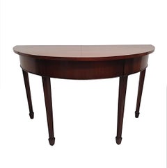 Very Fine Pair of Edwardian demilune Side Tables